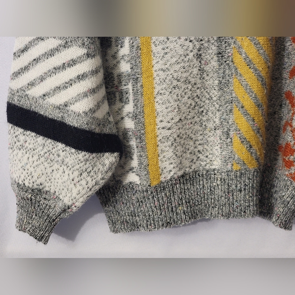 AngeLi Multicolor Cowl Neck Wool Blend Sweater Size L - Picture 4 of 8